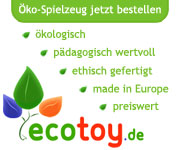 Öko-Holzspielzeug von EcoToy.de - ökologisch, pädagogisch wertvoll und ethisch gefertigt in Europa