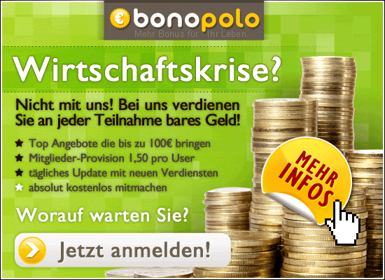 Bonopolo.de - mehr Bonus fürs Leben.